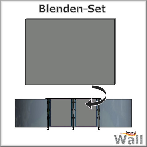 Germany-Pools Wall Blende A Tiefe 1,25 m Edition German-Dream Edelstahl