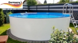 Aluwand Schwimmbad 4,50 x 1,50 m Aluminium Rundpool