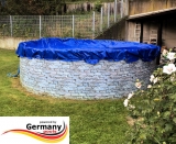 Pool Abdeckplane 3,5 - 3,6 m Poolabdeckung 350 Winterplane rund 360