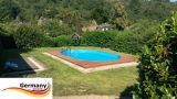 Pool oval 7,4 x 3,5 x 1,2 m Komplettset