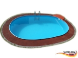 Pool oval 6,0 x 3,2 x 1,2 m Komplettset