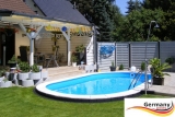 Alu Schwimmbecken 5,3 x 3,2 x 1,25 Komplettset