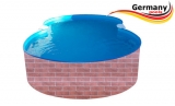 855 x 500 x 120 Pool achtform Achtform Pool Brick Ziegel