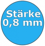 3,50 x 1,50 m x 0,8 mm Poolfolie rund mit Einhängebiese