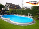 5,25 x 3,2 x 1,2 Achtformbecken Stein-Optik Achtform-Pool Stone