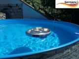 Gartenpool 600 x 120 cm Poolset Stone Pool Steinoptik