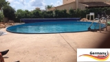 Edelstahlpool 320 x 125 cm Komplettset