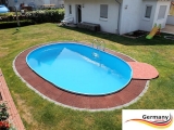 Pool Komplettset 5,25 x 3,2 x 1,50 m Swimmingpool Alu